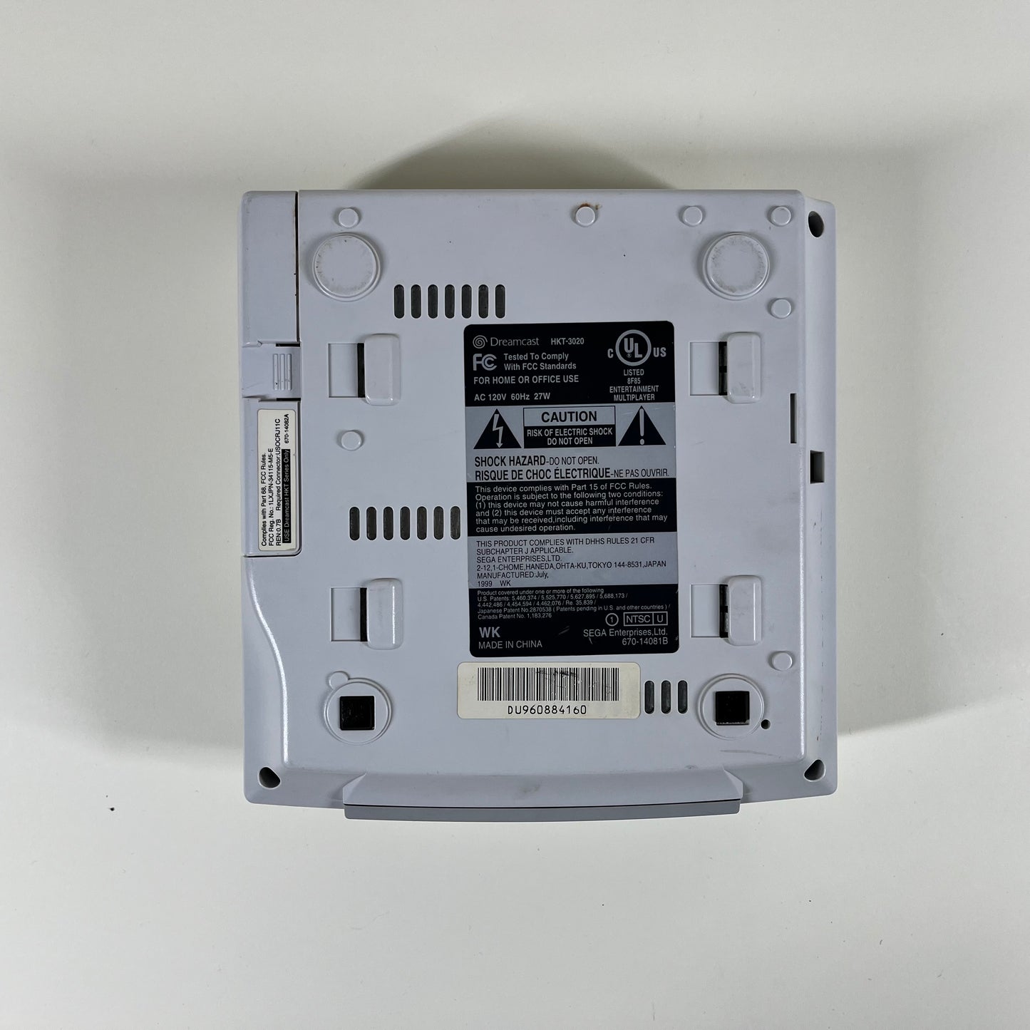 Sega Dreamcast NTSC-U Video Game Console White HKT-3020