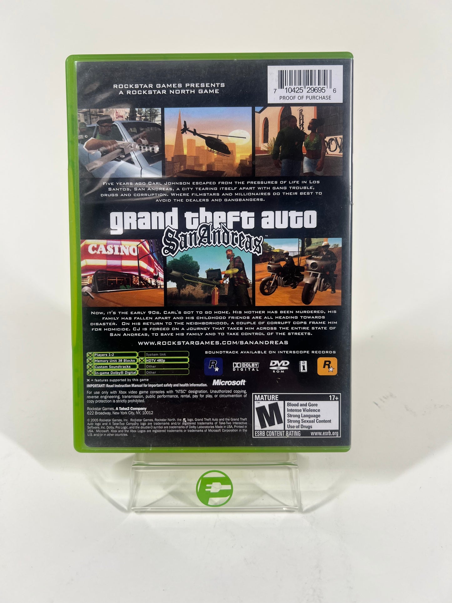 Grand Theft Auto San Andreas (Microsoft Xbox, 2005)