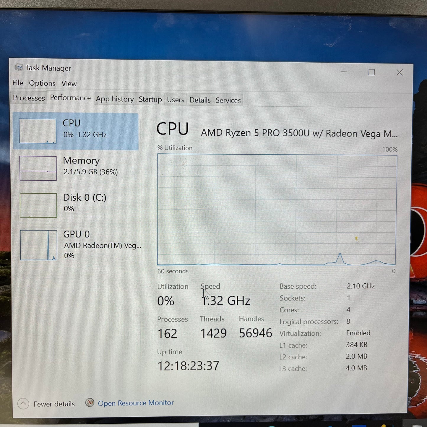 Lenovo ThinkPad T495 Ryzen 5 pro 3500u 2.1GHz 6GB RAM 256GB SSD