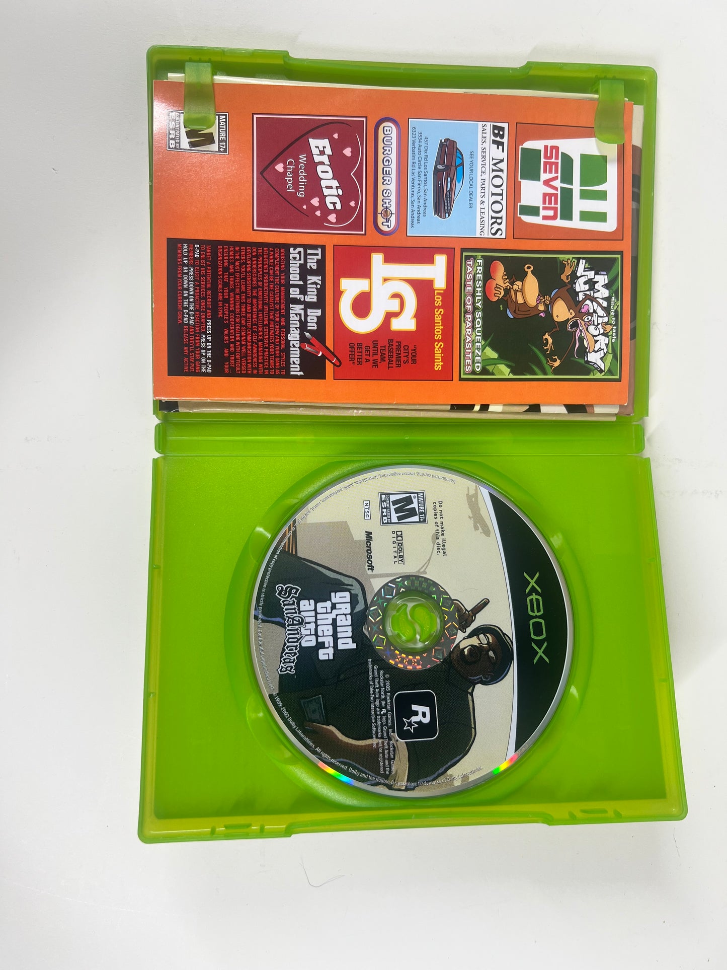 Grand Theft Auto San Andreas (Microsoft Xbox, 2005)