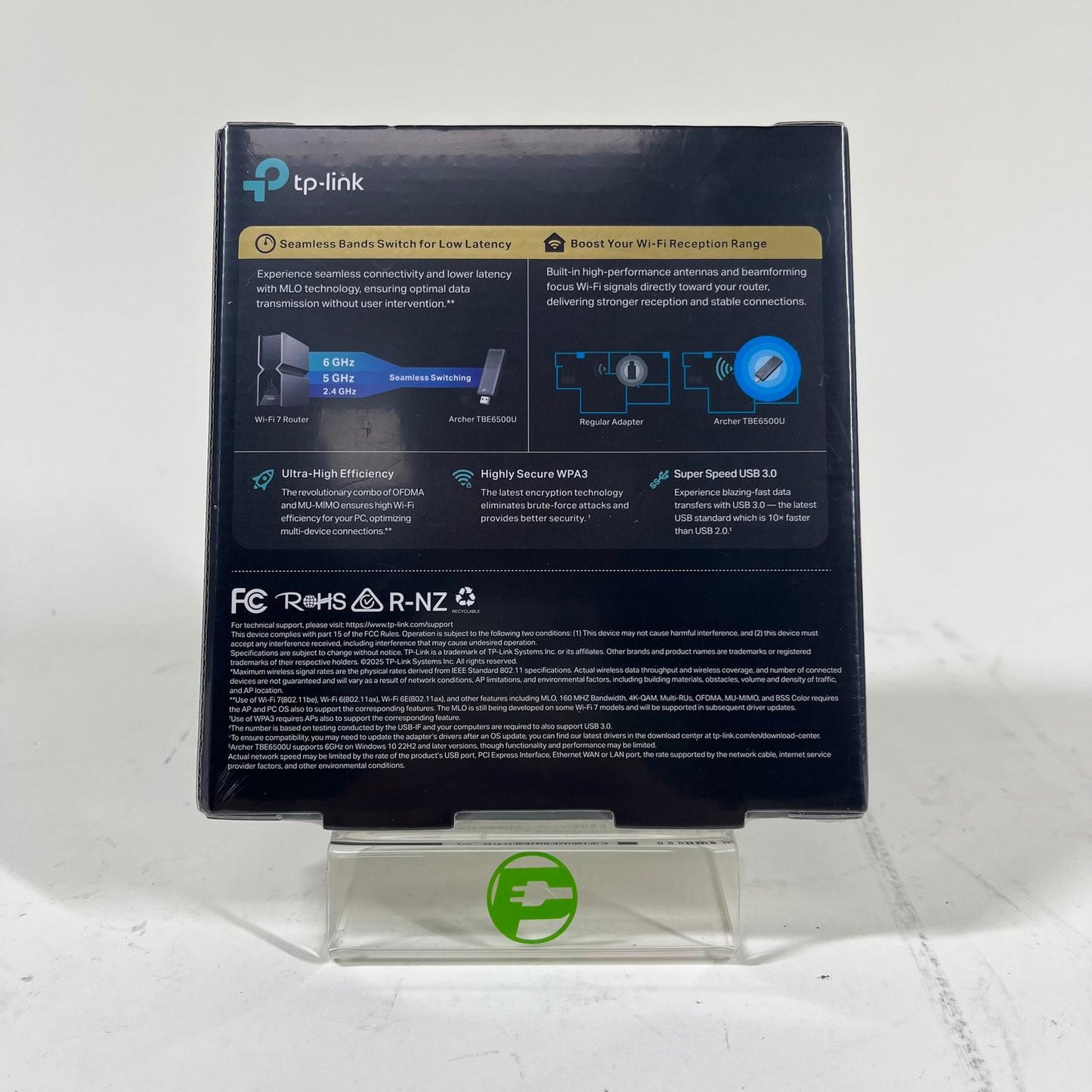 New tp-link BE6500 Tri-Band Wi-Fi 7 Wireless USB Adapter ARCHER TBE6500U