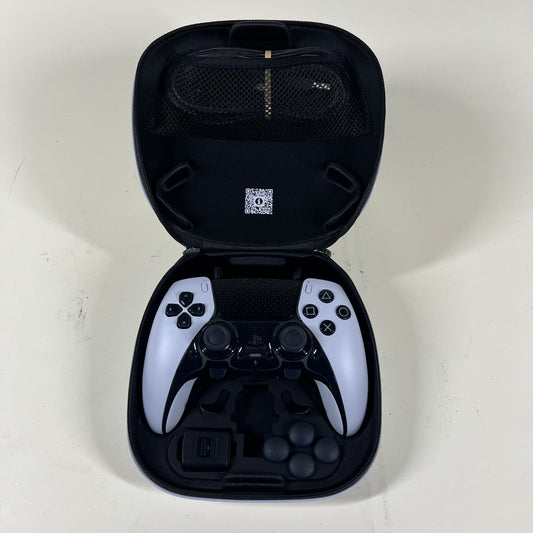 Sony Playstation 5 PS5 DualSense Edge Wireless Controller White CFI-ZCP1 w/ Case