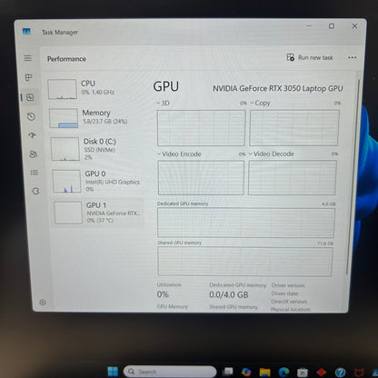 HP Victus 15-FA0033DX 15.6" i5-12450H 2.0GHz 24GB RAM 512GB SSD GeForce RTX 3050