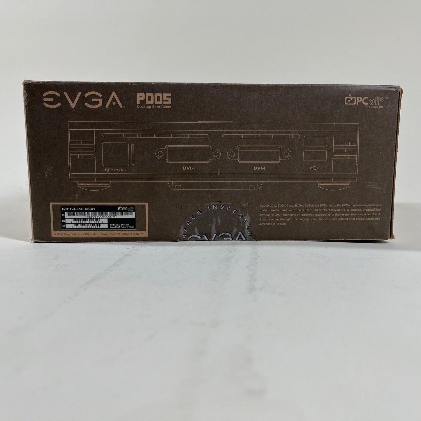 EVGA PD05 PCoIP Zero Client 124-IP-PD05-K1 TERA1100 PCoIP