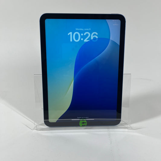 WiFi Only Apple iPad 10th Gen 64GB 18.4.1 BLUE MQ6K3LL/A
