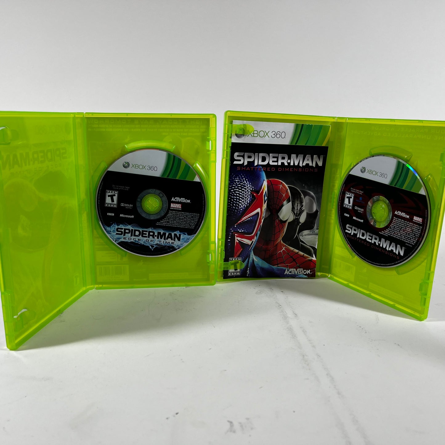 Spiderman: Shattered Dimensions & Spiderman: Edge of Time (Microsoft Xbox 360)