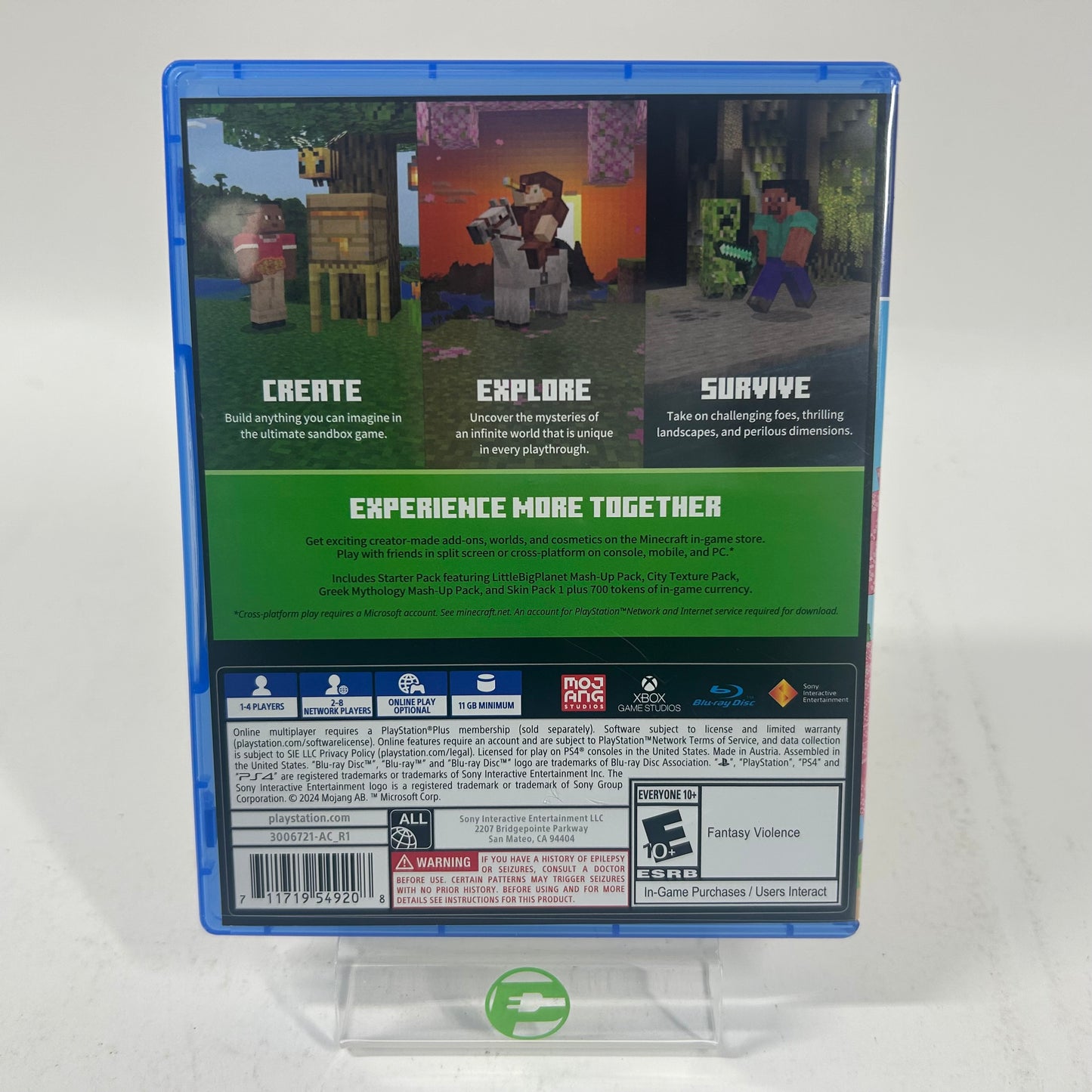 Minecraft (Sony PlayStation 4 PS4, 2024) Starter Pack Edition