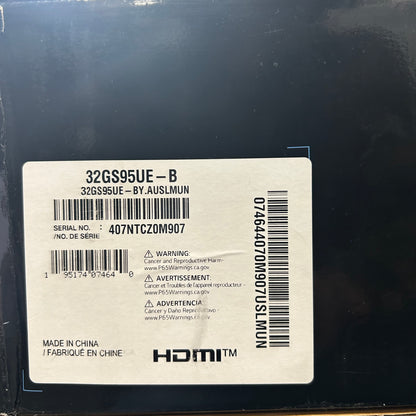 LG 31.5" 32GS95UE 4K UHD OLED 240Ghz/480Ghz Curved Gaming Monitor