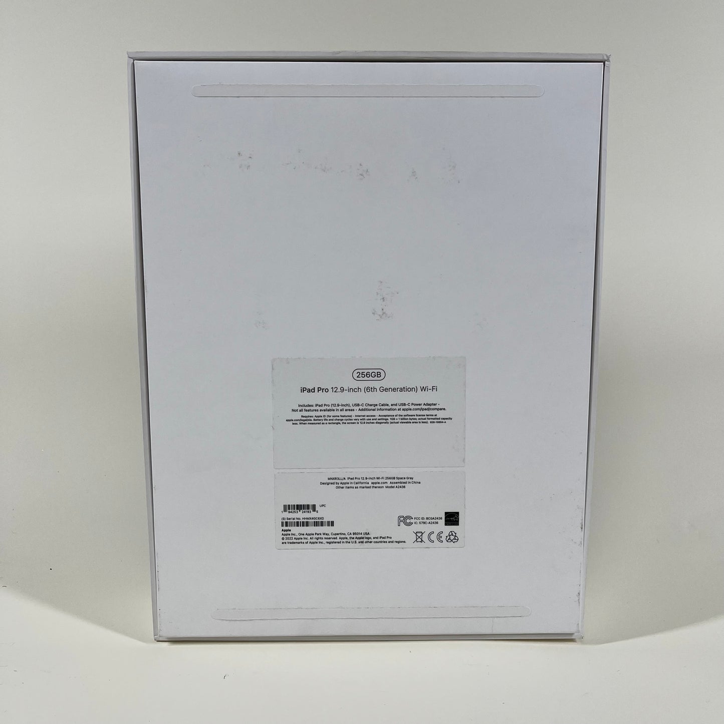 WiFi Only Apple iPad Pro 12.9" 6th Gen 256GB SPACE GRAY MNXR3LL/A