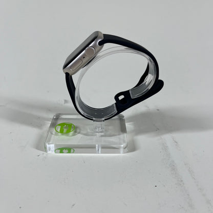 GPS Only Apple Watch SE 2nd Gen 40MM Starlight Aluminum Black Sport Band A2722