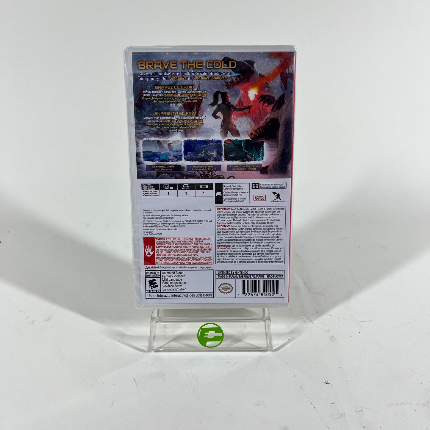 New Subnautica + Subnautica: Below Zero (Nintendo Switch, 2021) Sealed