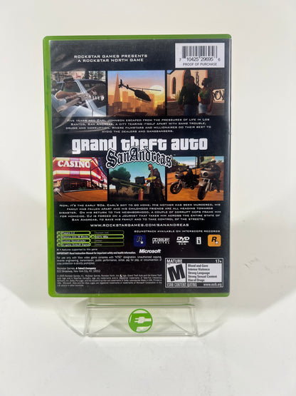 Grand Theft Auto San Andreas (Microsoft Xbox, 2005)