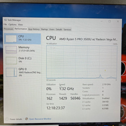 Lenovo ThinkPad T495 Ryzen 5 pro 3500u 2.1GHz 6GB RAM 256GB SSD