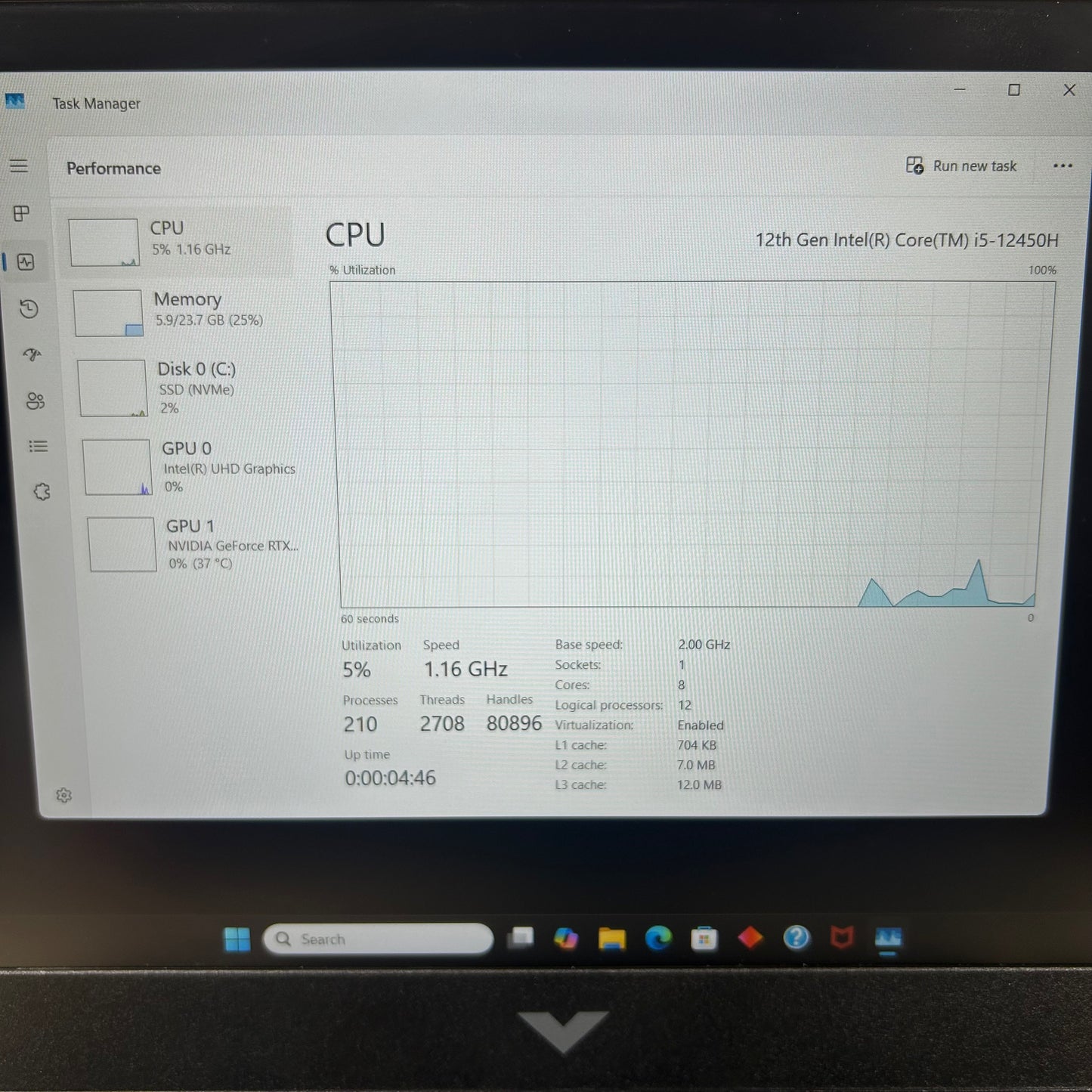HP Victus 15-FA0033DX 15.6" i5-12450H 2.0GHz 24GB RAM 512GB SSD GeForce RTX 3050