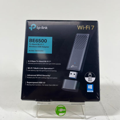 New tp-link BE6500 Tri-Band Wi-Fi 7 Wireless USB Adapter ARCHER TBE6500U