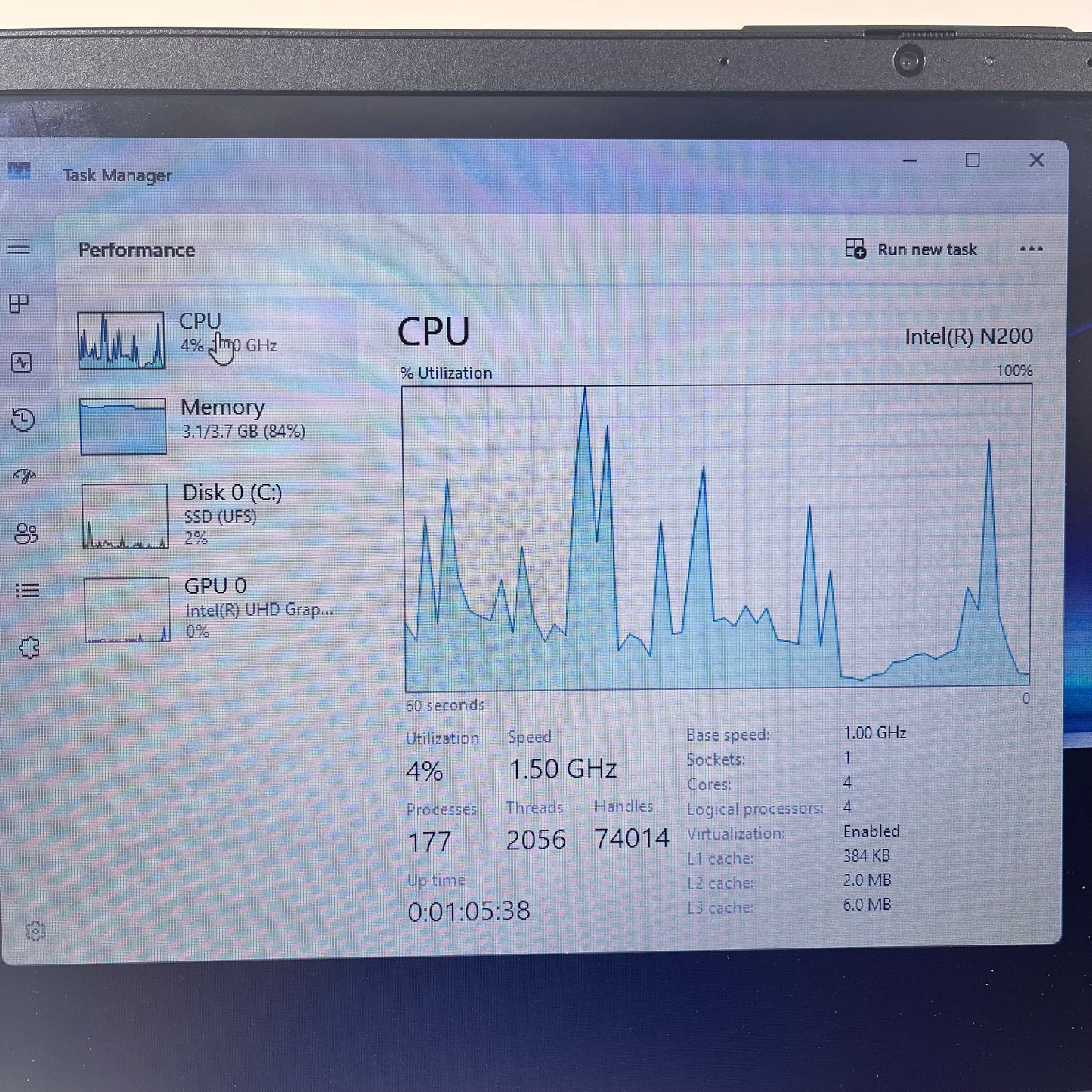 HP Laptop 15-FD0083WM 15.6" Intel N200 1.0GHz 4GB RAM 128GB SSD