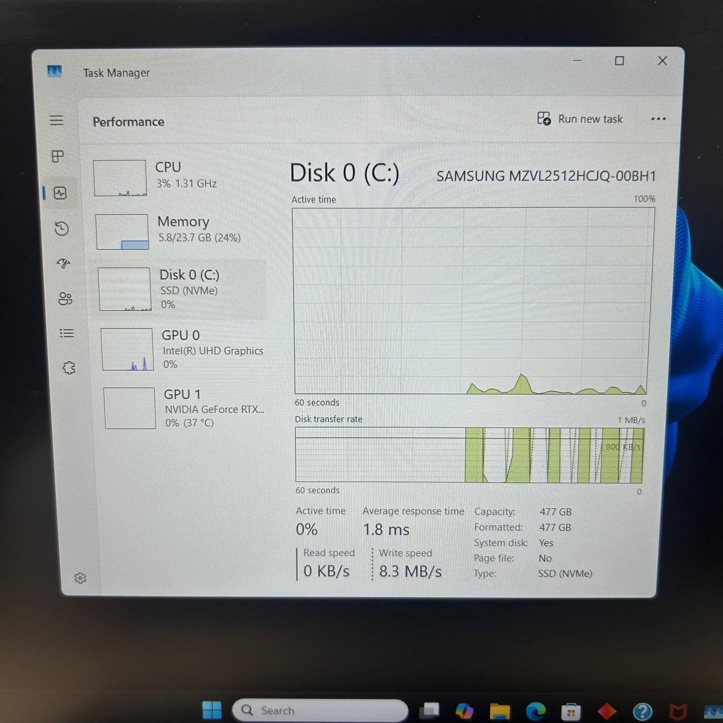 HP Victus 15-FA0033DX 15.6" i5-12450H 2.0GHz 24GB RAM 512GB SSD GeForce RTX 3050