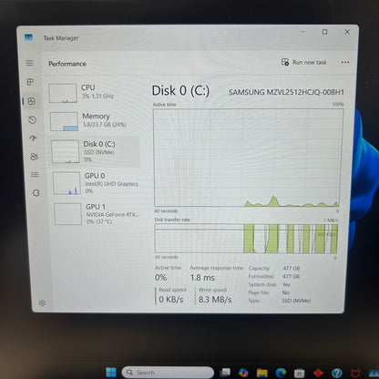 HP Victus 15-FA0033DX 15.6" i5-12450H 2.0GHz 24GB RAM 512GB SSD GeForce RTX 3050