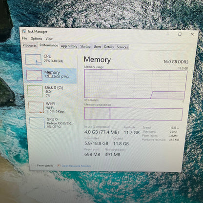 STG AUBRON i5-4690K 3.50GHz 16GB RAM 512GB SSD AMD RX 550