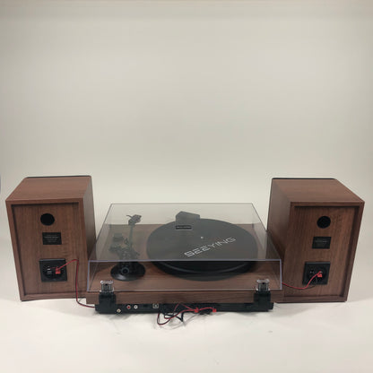 SeeYing Turntable Hi-Fi System with Speakers Speaker System M486-US