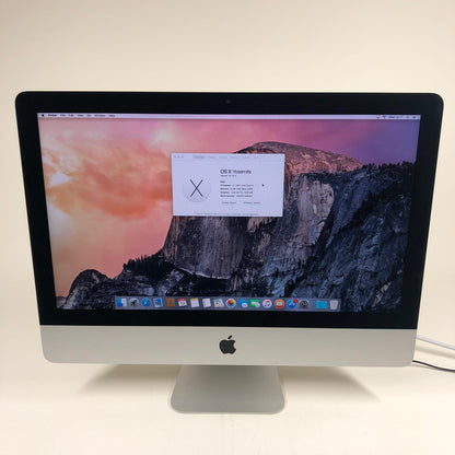 2013 Apple iMac 21.5" i5-4570R 2.7GHz 8GB RAM 1TB HDD Silver A1418