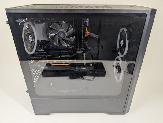 CyberPower C-Series i5-7500 3.40GHz 16GB RAM 500GB SSD ASRock Radeon RX 6600 XT